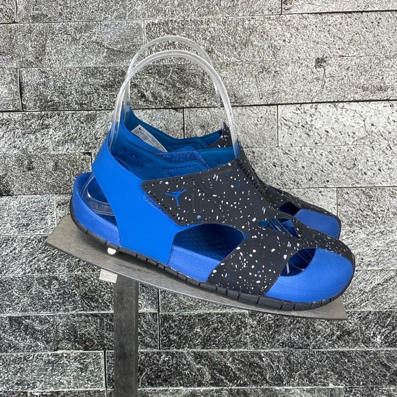 Jordan Shoes Jordan Boys Flare Marina Blue Black Mist Blue Sandals 2y New Poshmark